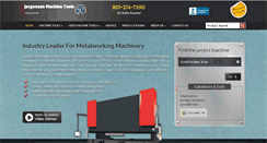 Desktop Screenshot of jorgensonmachinetools.com
